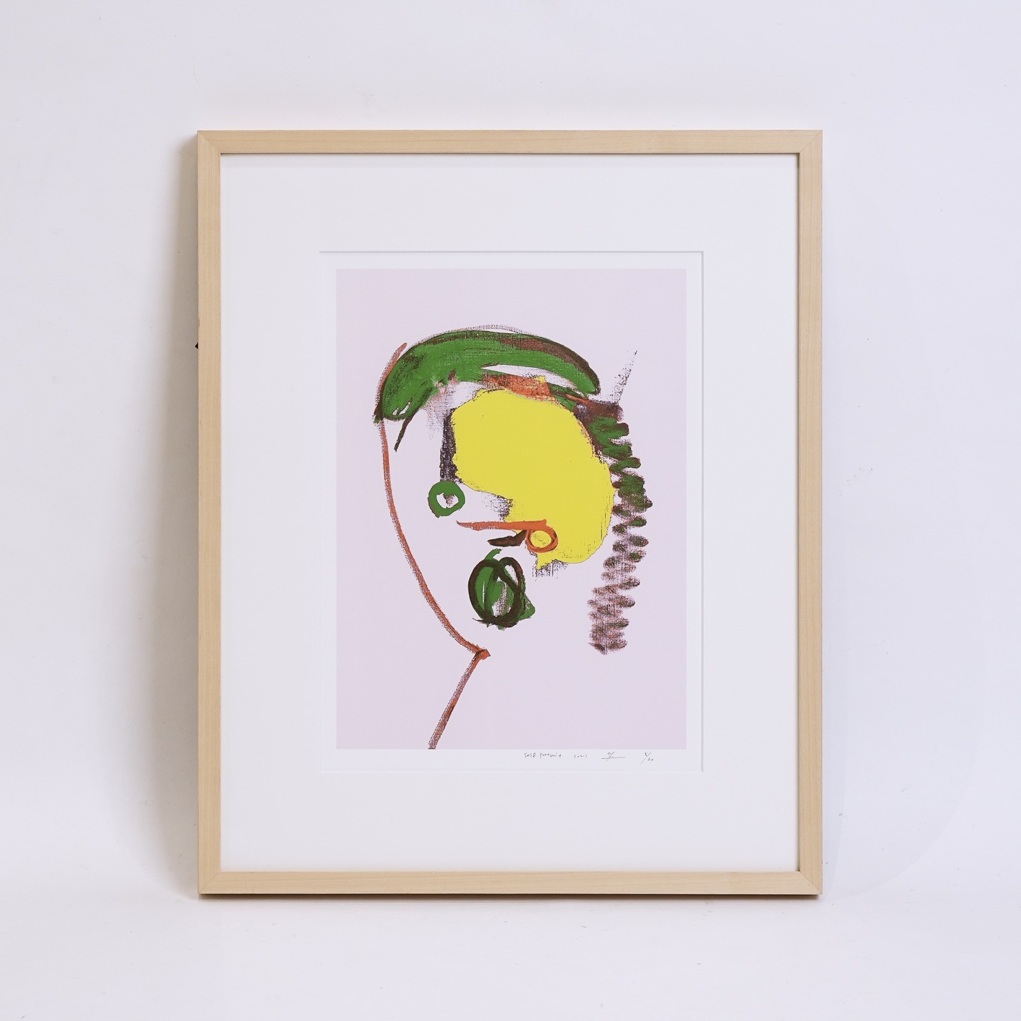 井田幸昌　シルクスクリーン　Self portrait  ED10 Portrait』井田幸昌 シルクスクリーン ED10 - 版画