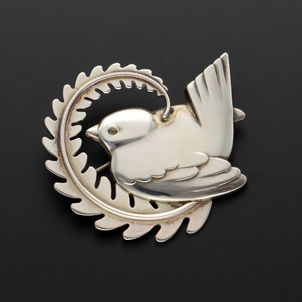 ジョージジェンセンシルバーブローチ鳥&麦 250 （GEORG JENSEN