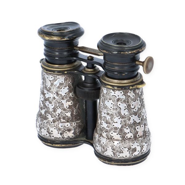 イギリス 19世紀 シルバー 双眼鏡