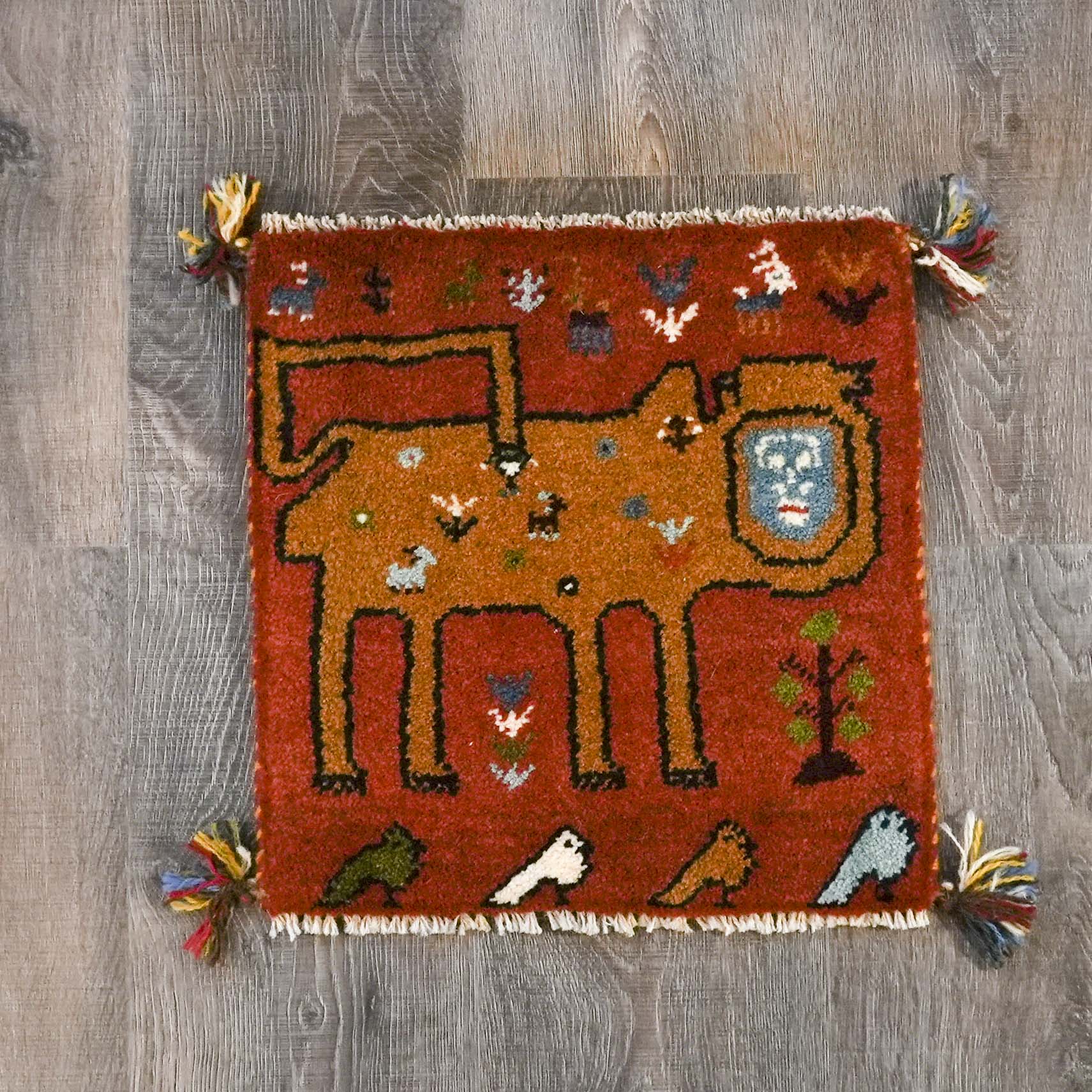 イラン 新品 ウール オリジナルミニギャッベ