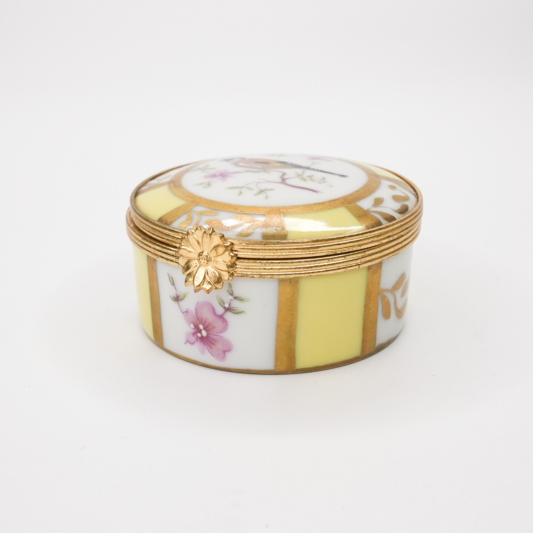 フランスアンティーク　リモージュ　トリンケット　青色の花柄　陶磁器　小物入れ 151556220.jpg?cmsp_timestamp=