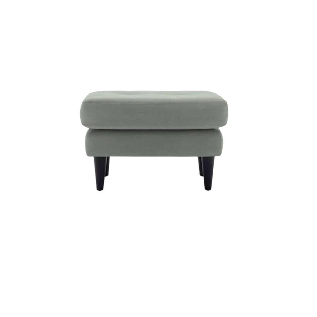 	G-PLAN ジープラン ELEANOR フットスツール A904 PLUSH SLATE FOOTSTOOL イギリス 新品  ポリエステル  EC-GP2114