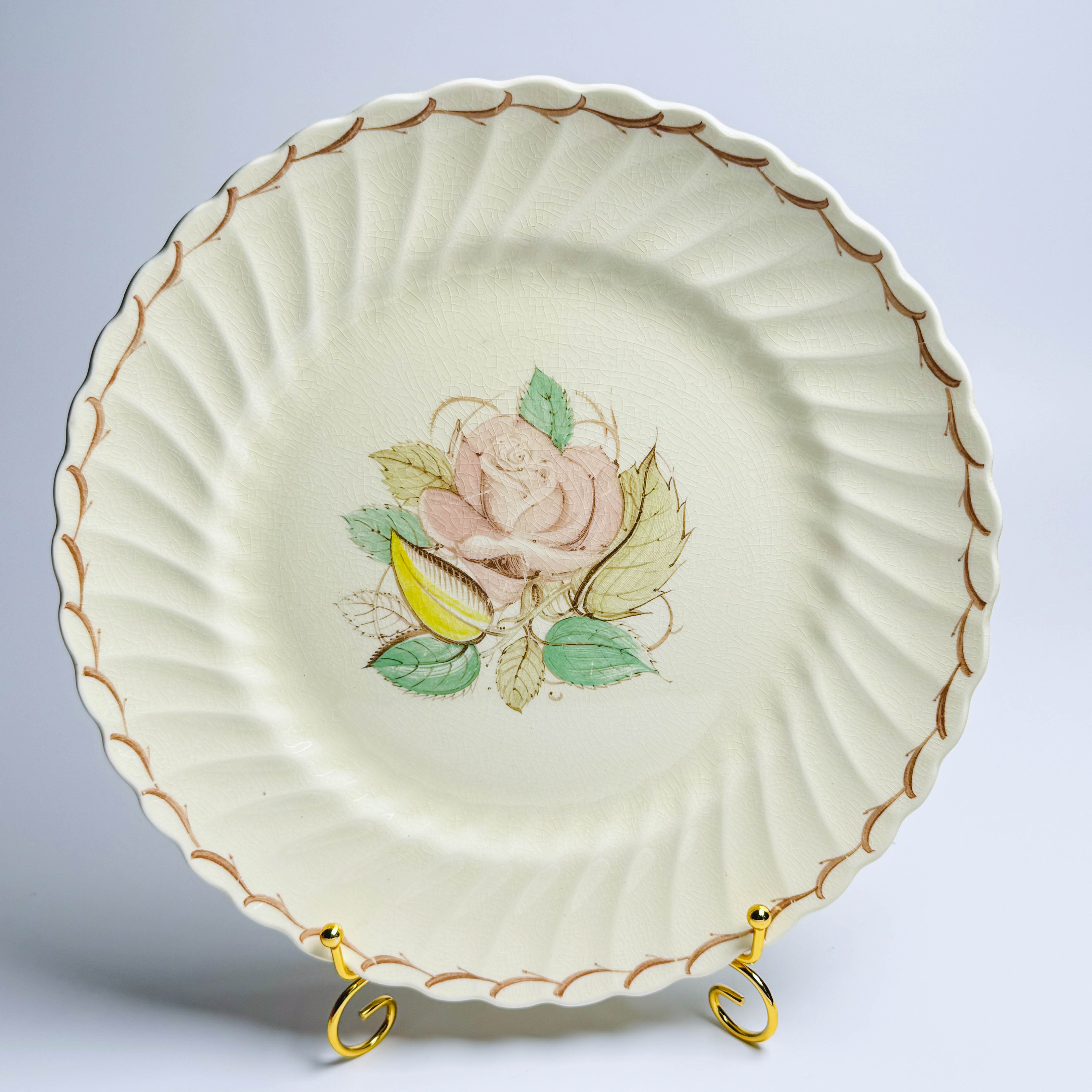 イギリス 1938年 陶器 Susie Cooper スージークーパー  ディナープレート ECJPGH0005