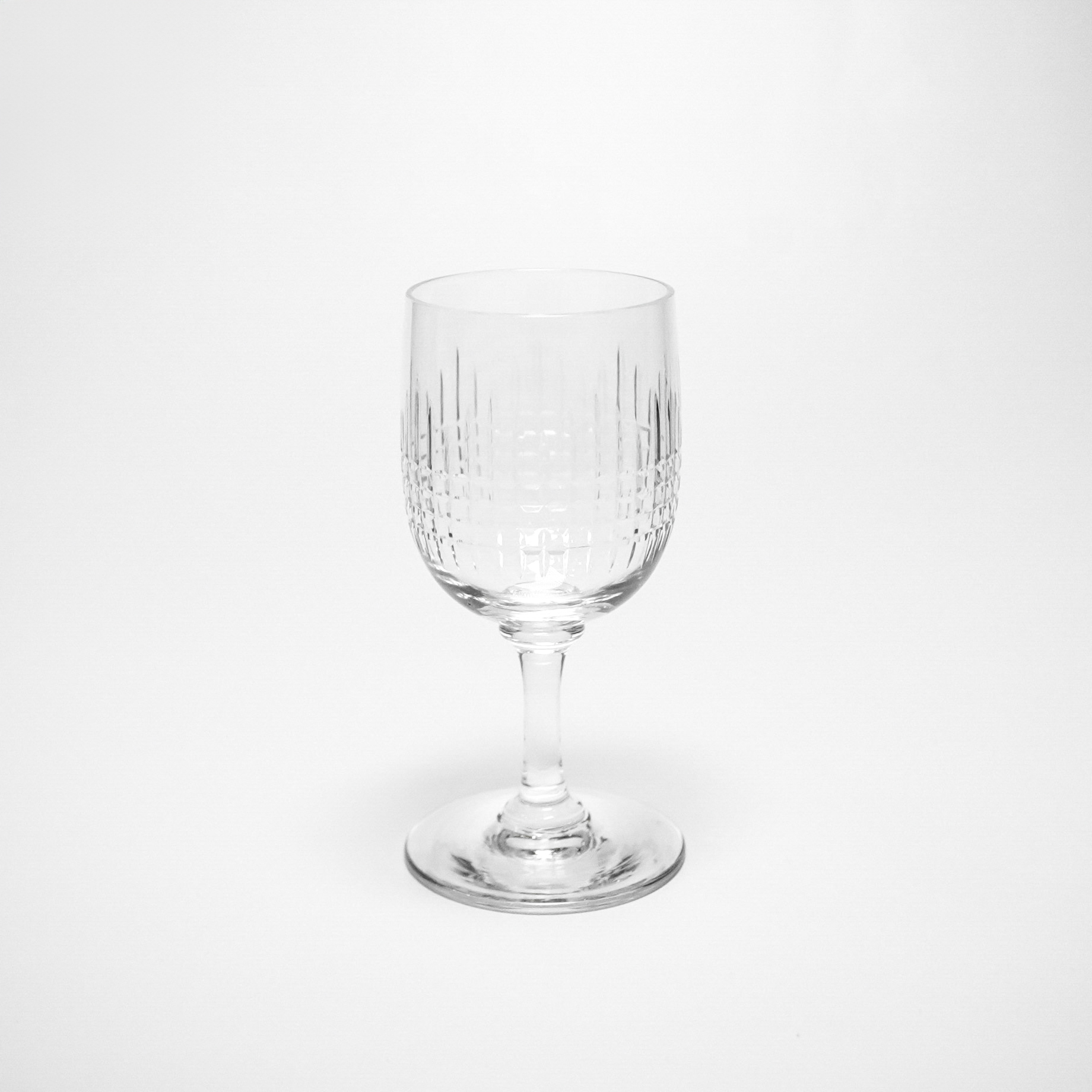 フランス 1910年代 クリスタルガラス Baccarat バカラ  ナンシーリキュールグラス ECJPOF0025