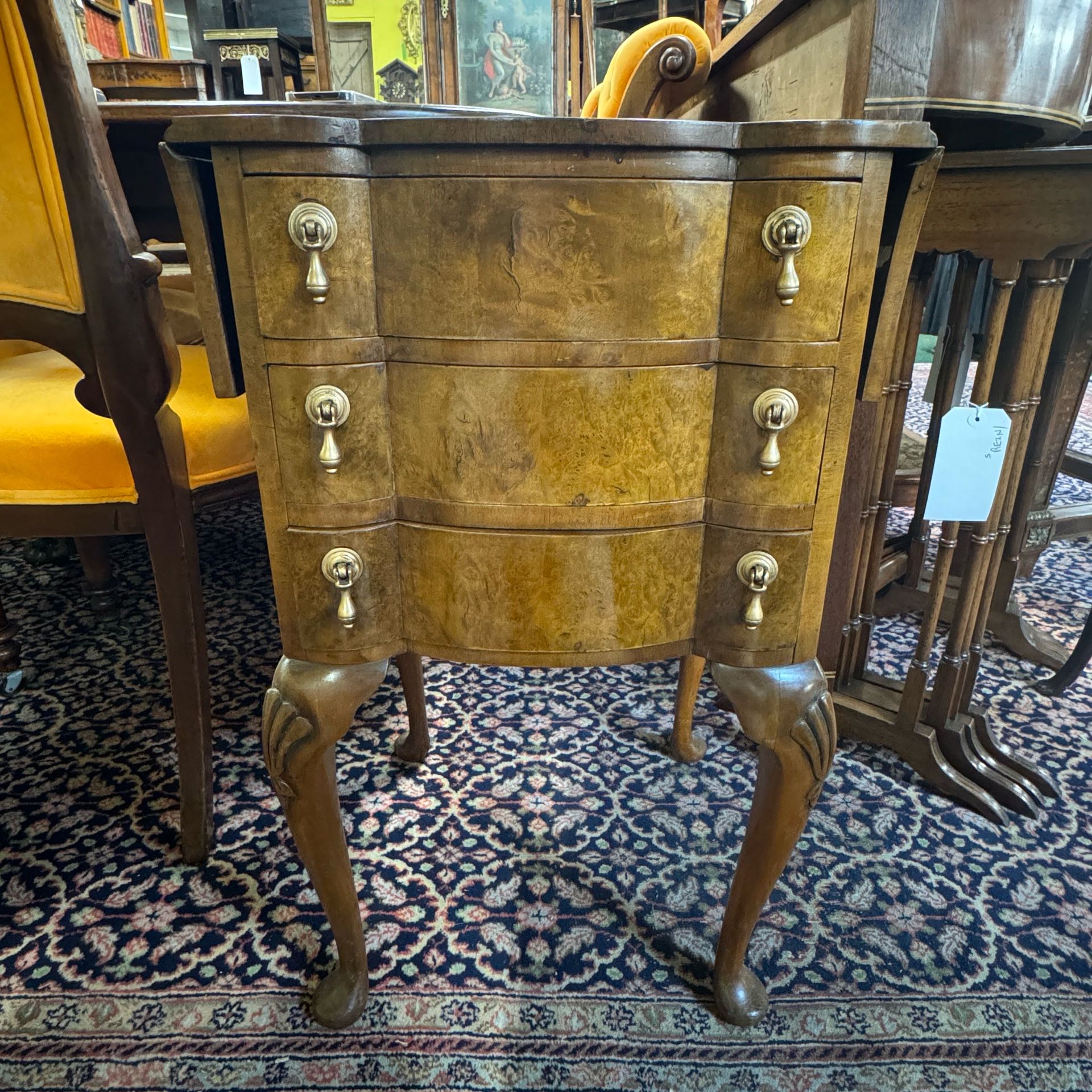 イギリス 1920年代 ウォルナット サイドチェスト ECUKBW0003