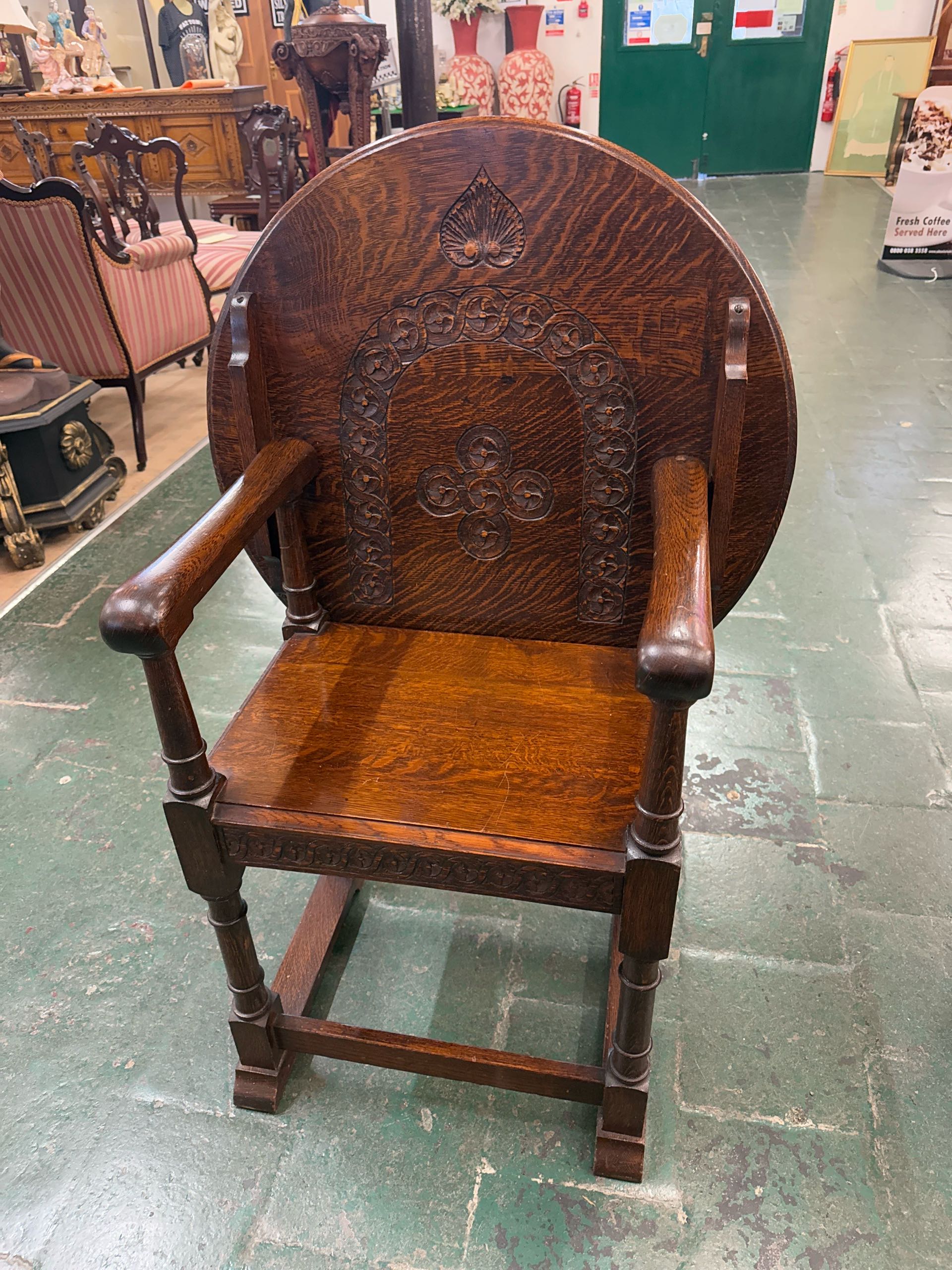 イギリス 1920年代 オーク モンクスチェア