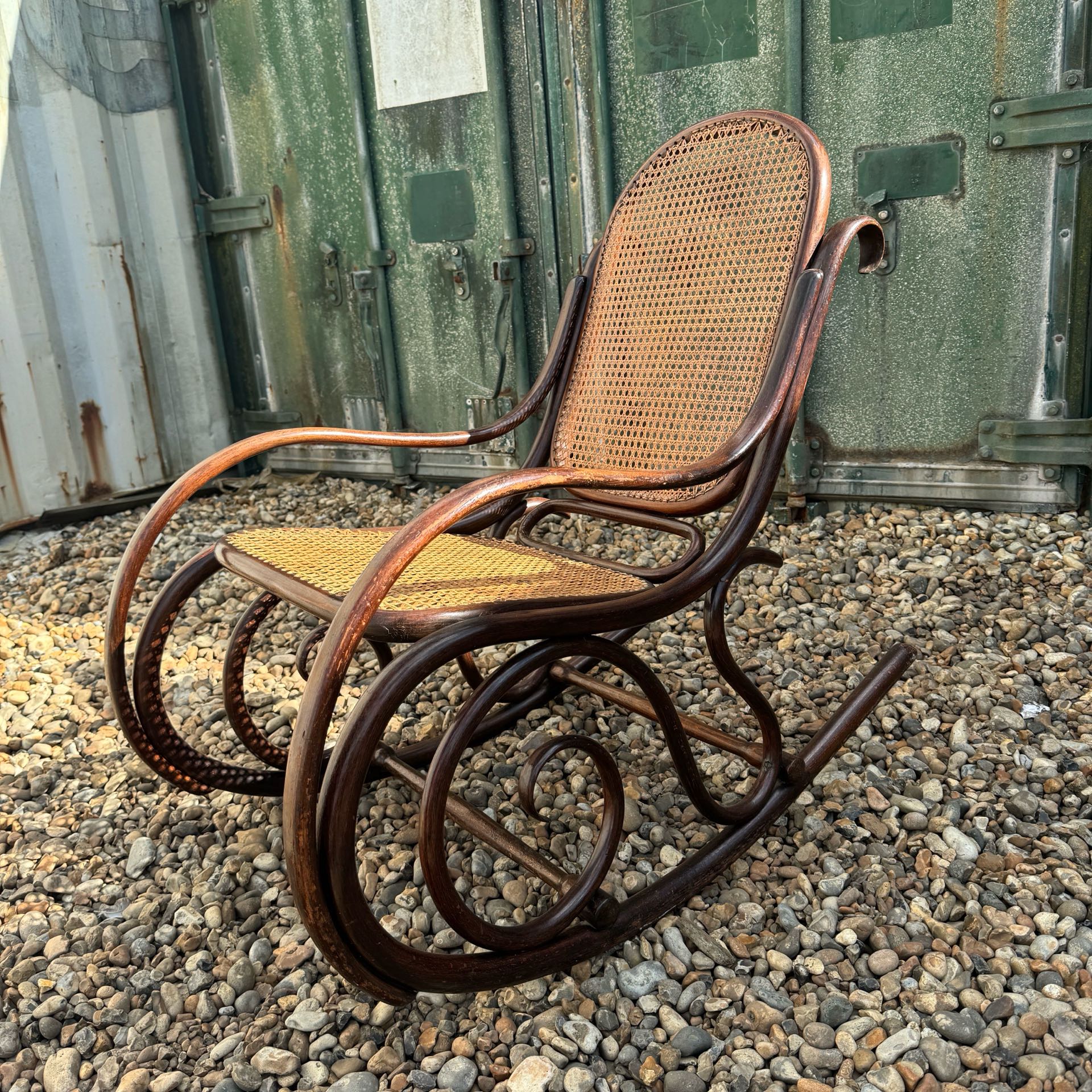 イギリス 1910年代 ビーチ ロッキングチェア