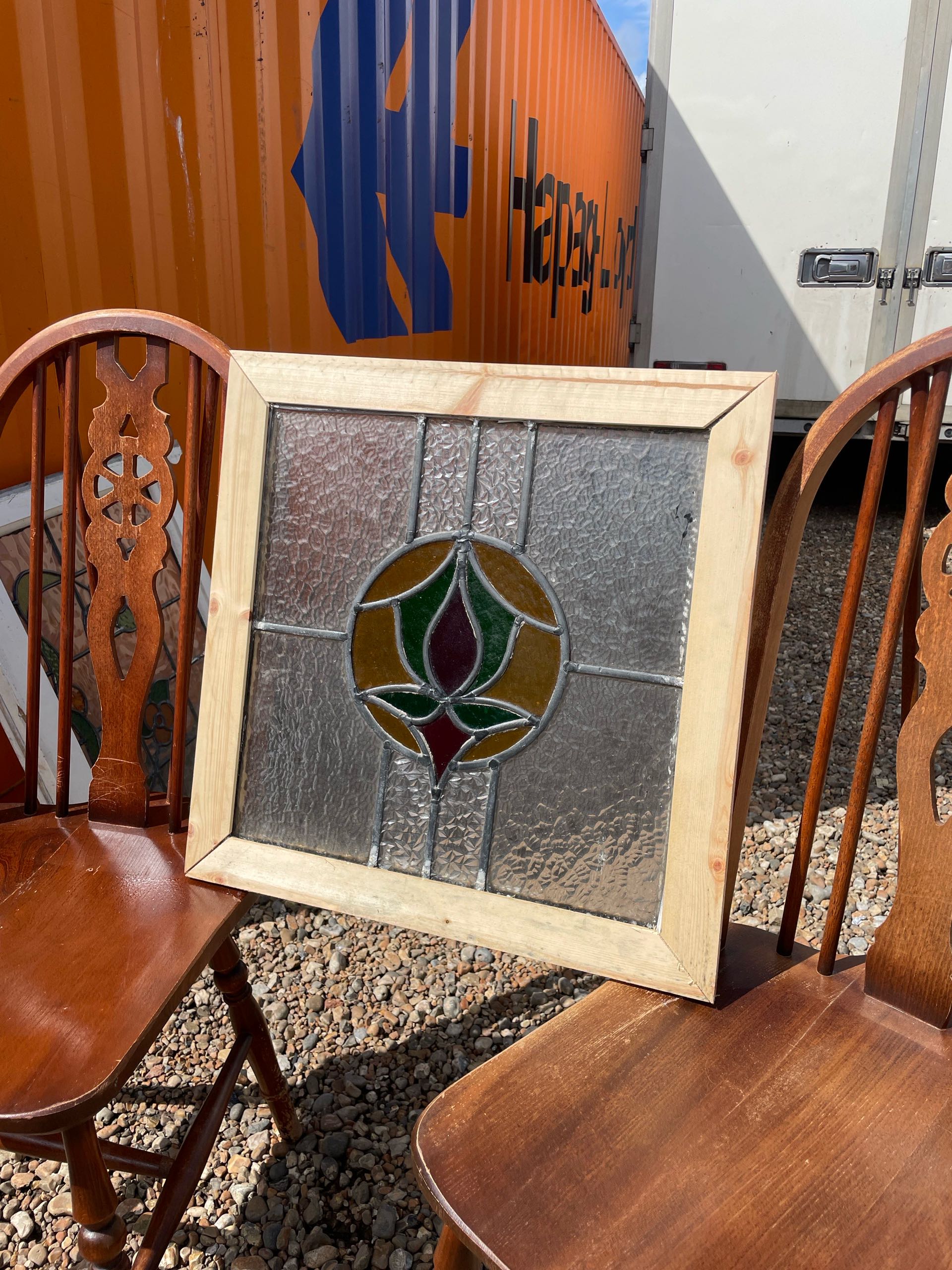 イギリス 1920年代 ガラス ステンドグラス ECUKSA0155