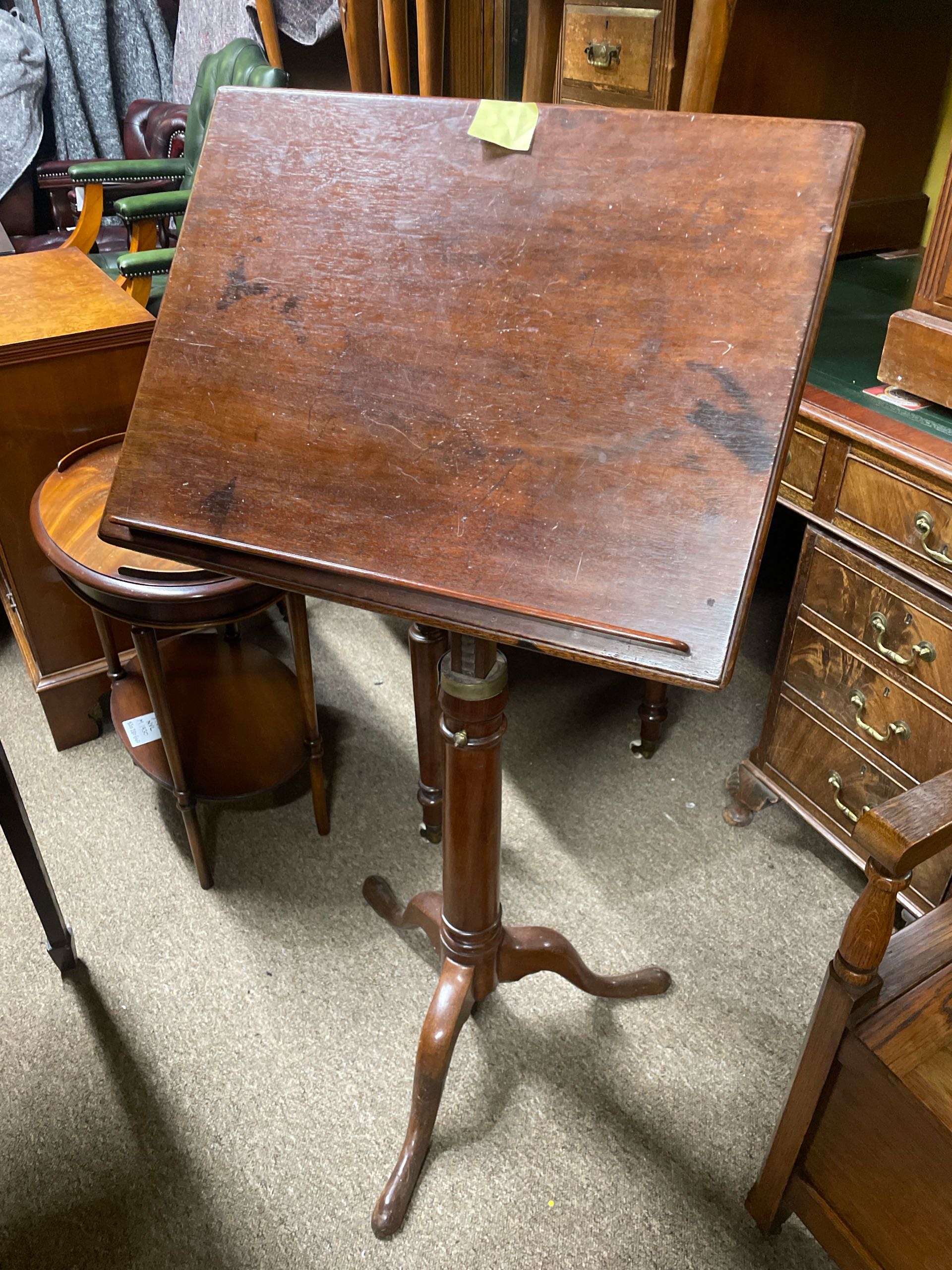 イギリス 1880年代 マホガニー 譜面台