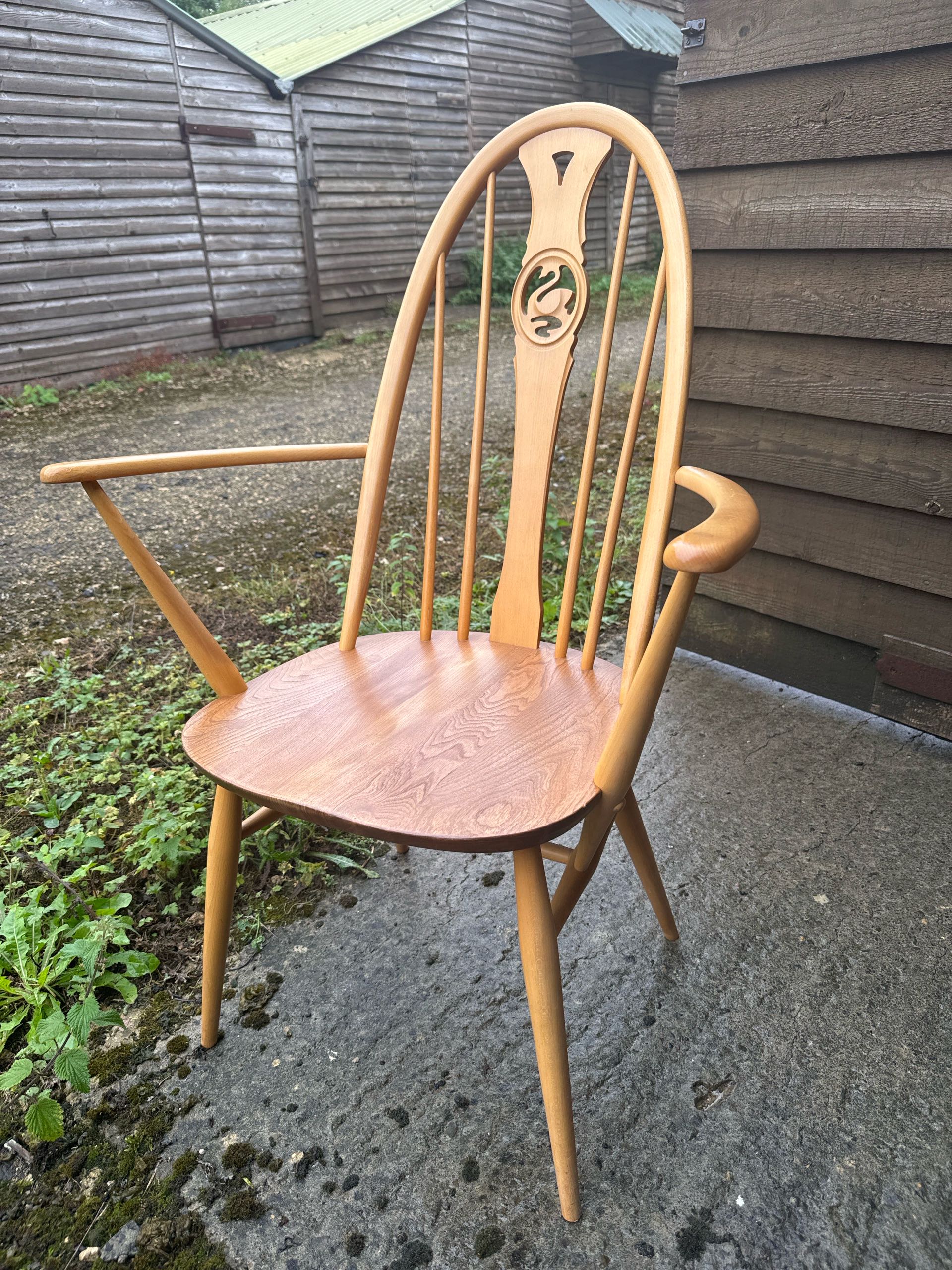 イギリス 1960年代 エルム ERCOL アーコール アームチェア ECUKNW0012