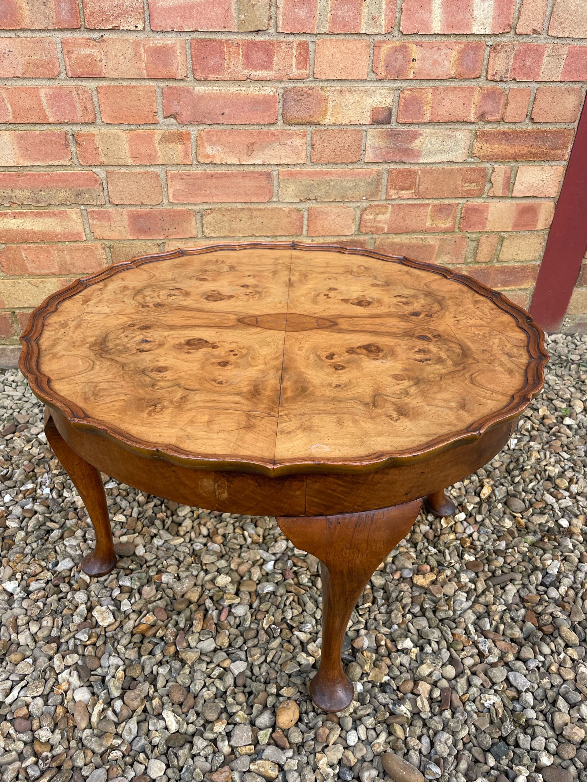 イギリス 1930年代 ウォールナット コーヒーテーブル ECUKOB0039