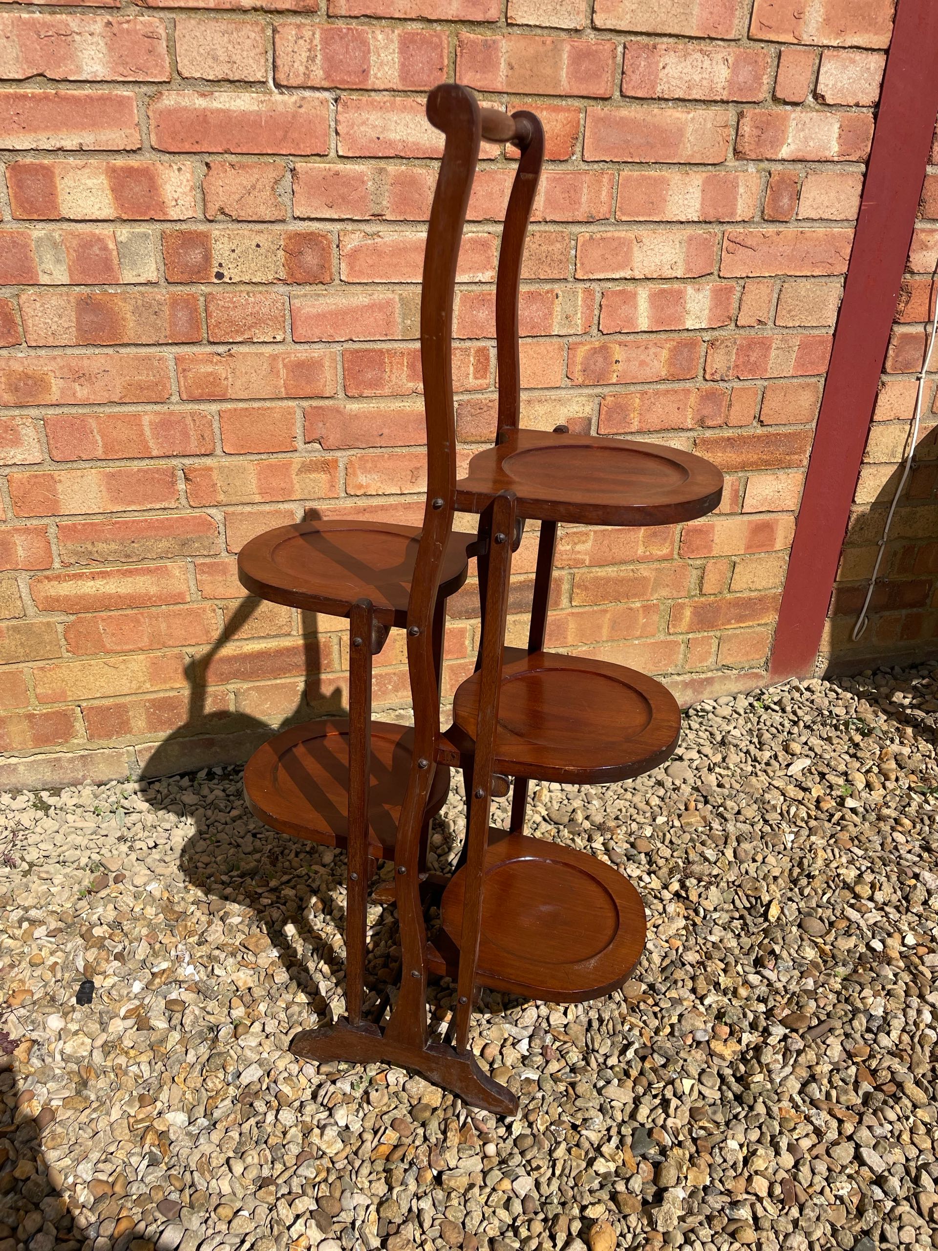 イギリス 1920年代 マホガニー ケーキスタンド