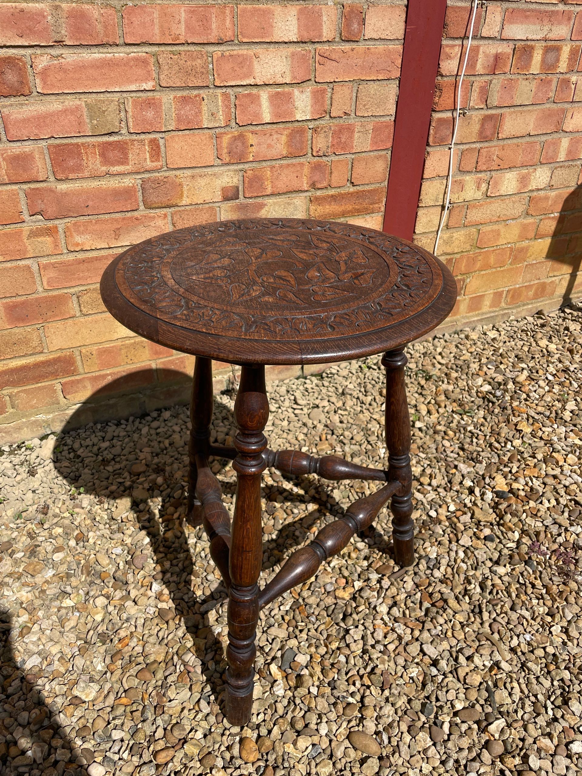 イギリス 1910年代 オーク オケージョナルテーブル ECUKOB0043