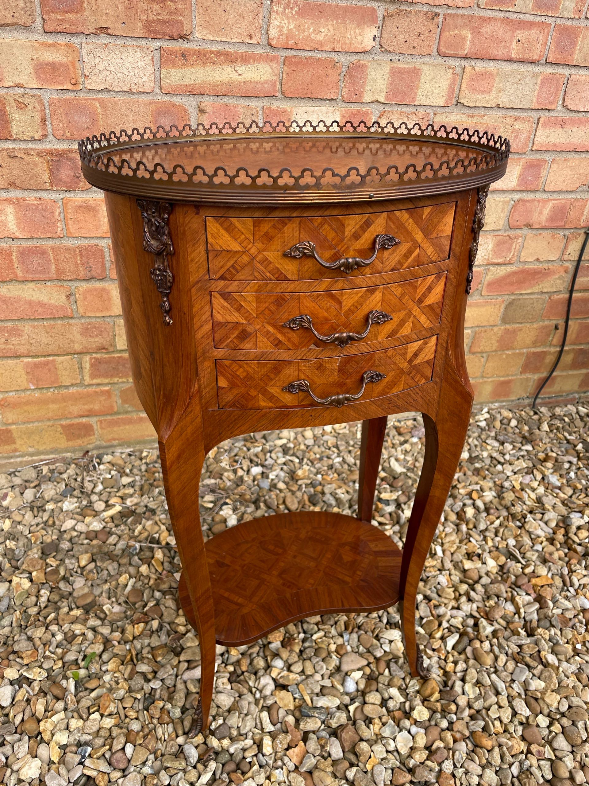 フランス 1930年代 キングウッド 真鍮 ベッドサイドチェスト ECUKOB0047