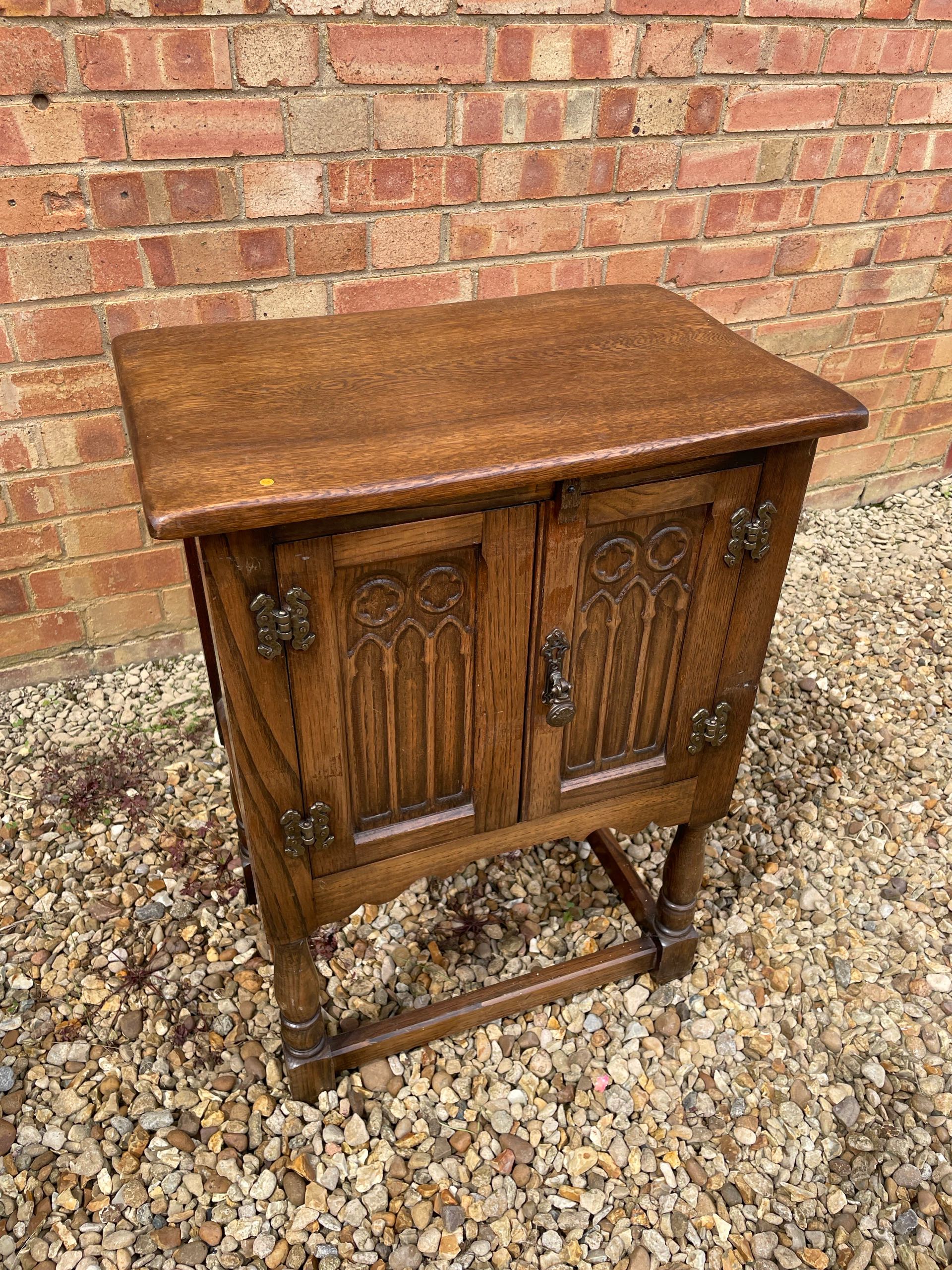 イギリス 1930年代 オーク サイドテーブル ECUKOB0072