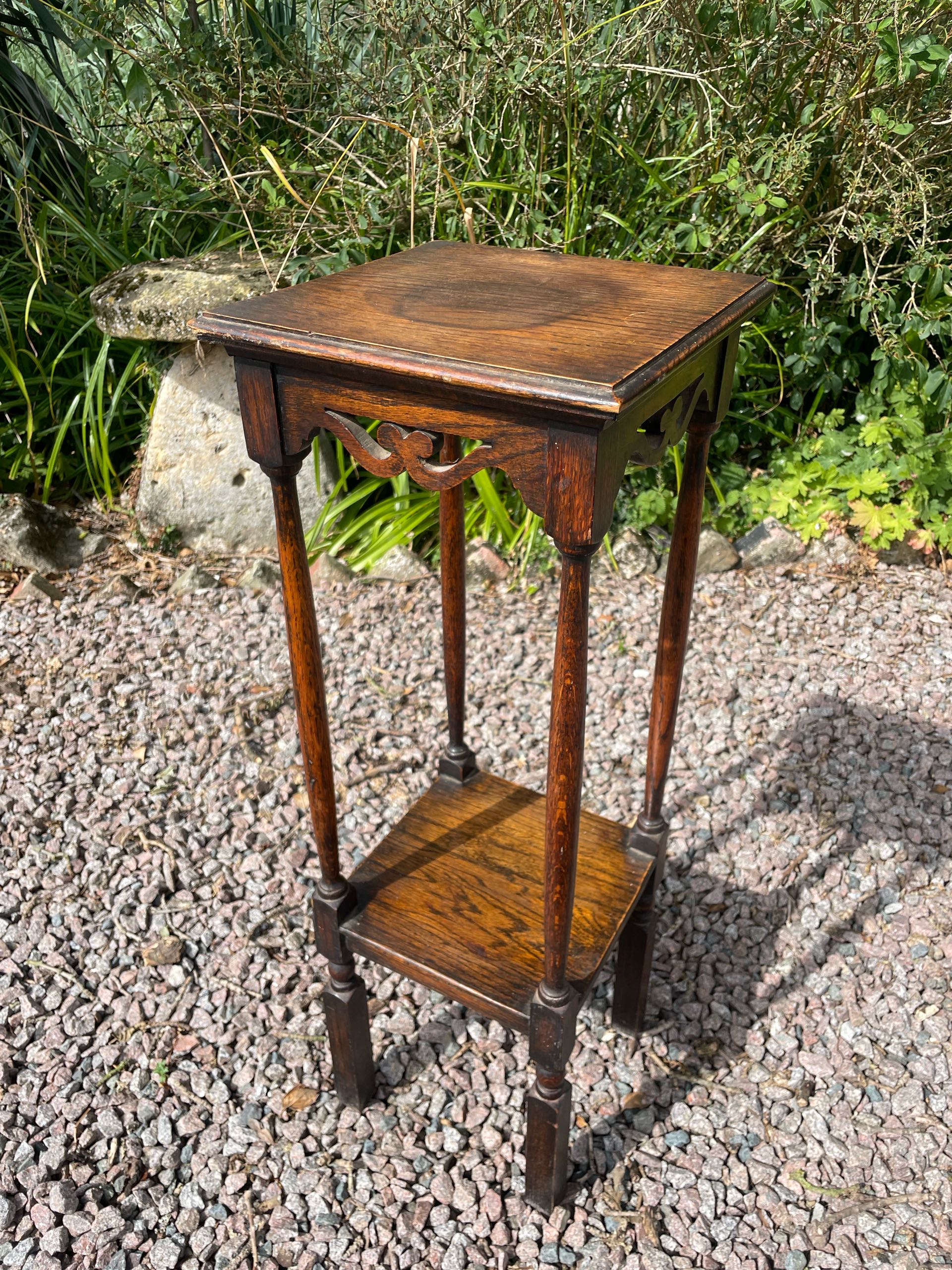 イギリス 1920年代 オーク プラントスタンド ECUKOB0084