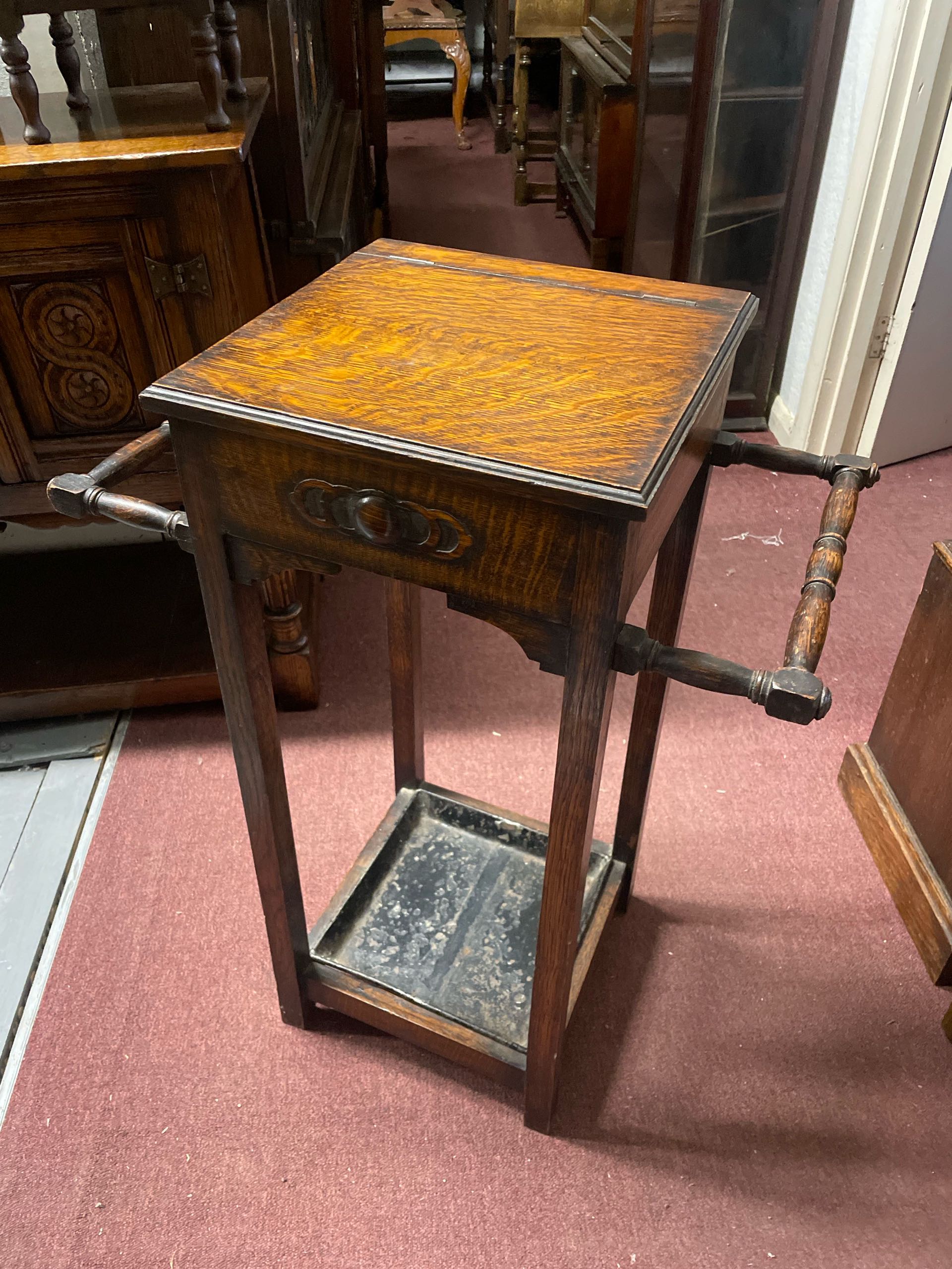 イギリス 1930年代 オーク スティックスタンド ECUKOB0127