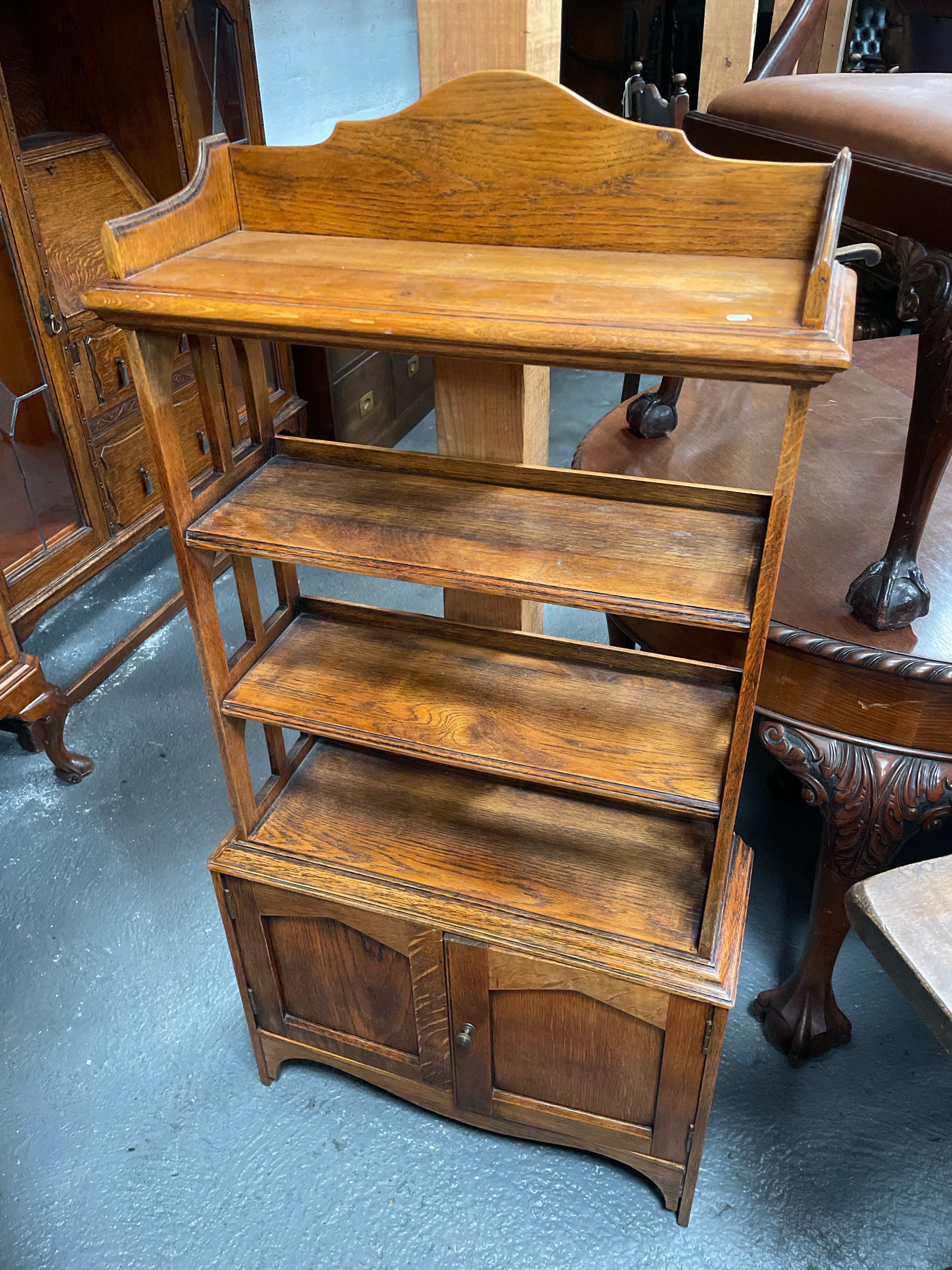 イギリス 1910年代 オーク シェルフ ECUKOB0022