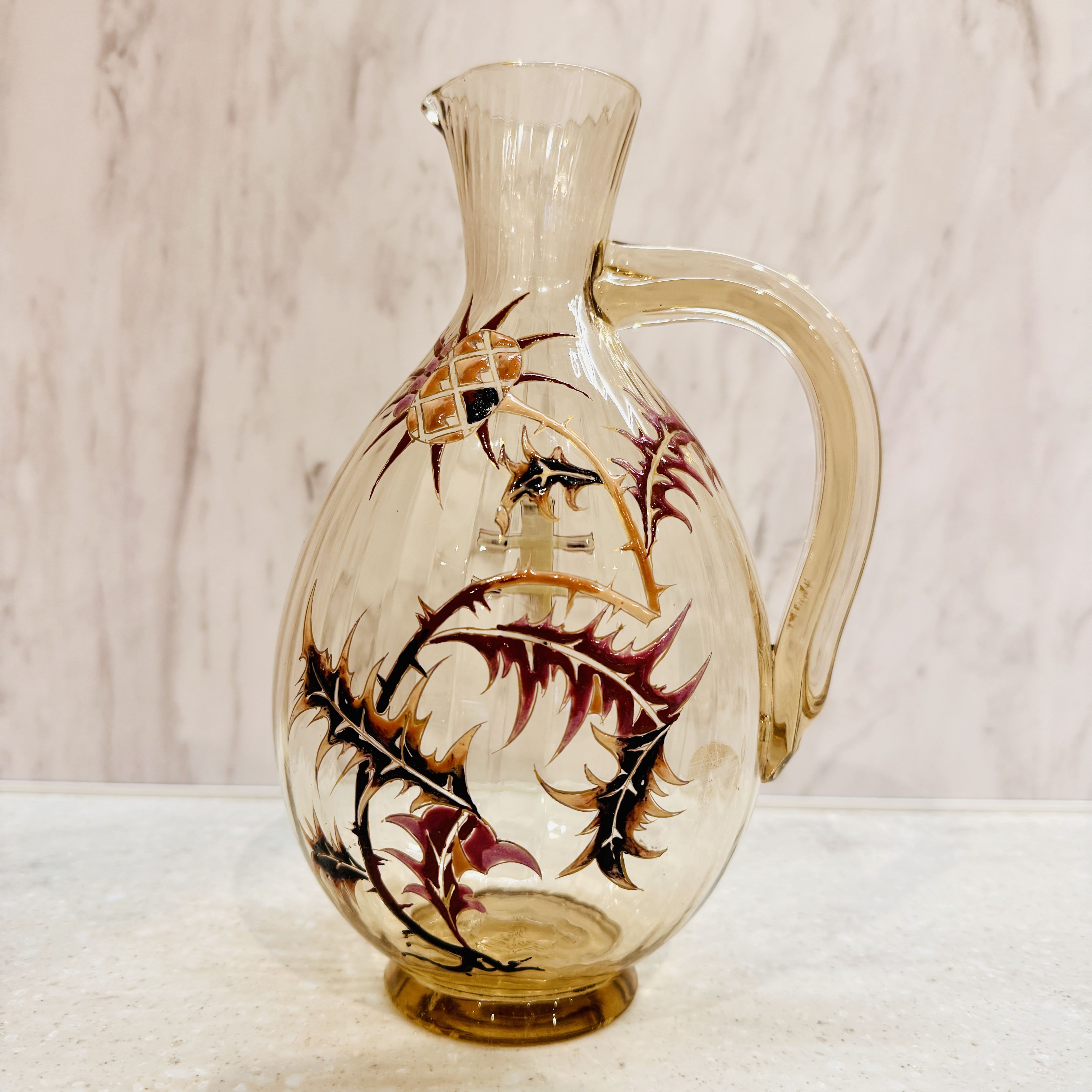 エミール・ガレ 初期作品 クロスモチーフ ガラス工芸品