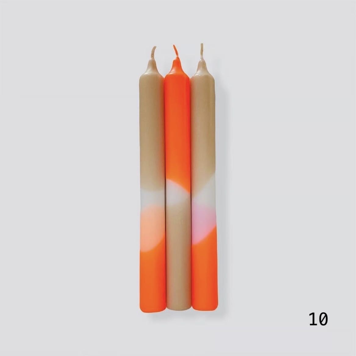 蛍光キャンドル3本セット 100%ヴィーガン/010 ECJPJC0041