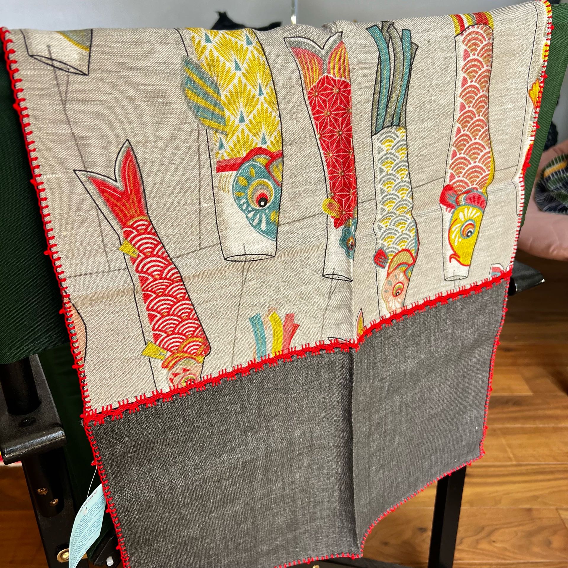 LeO ATLaNTE キッチンクロス/鯉のぼり(グレー) ECJPJC0051