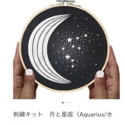 刺繍キット12星座/水瓶座（1/20-2/18） ECJPJC0161