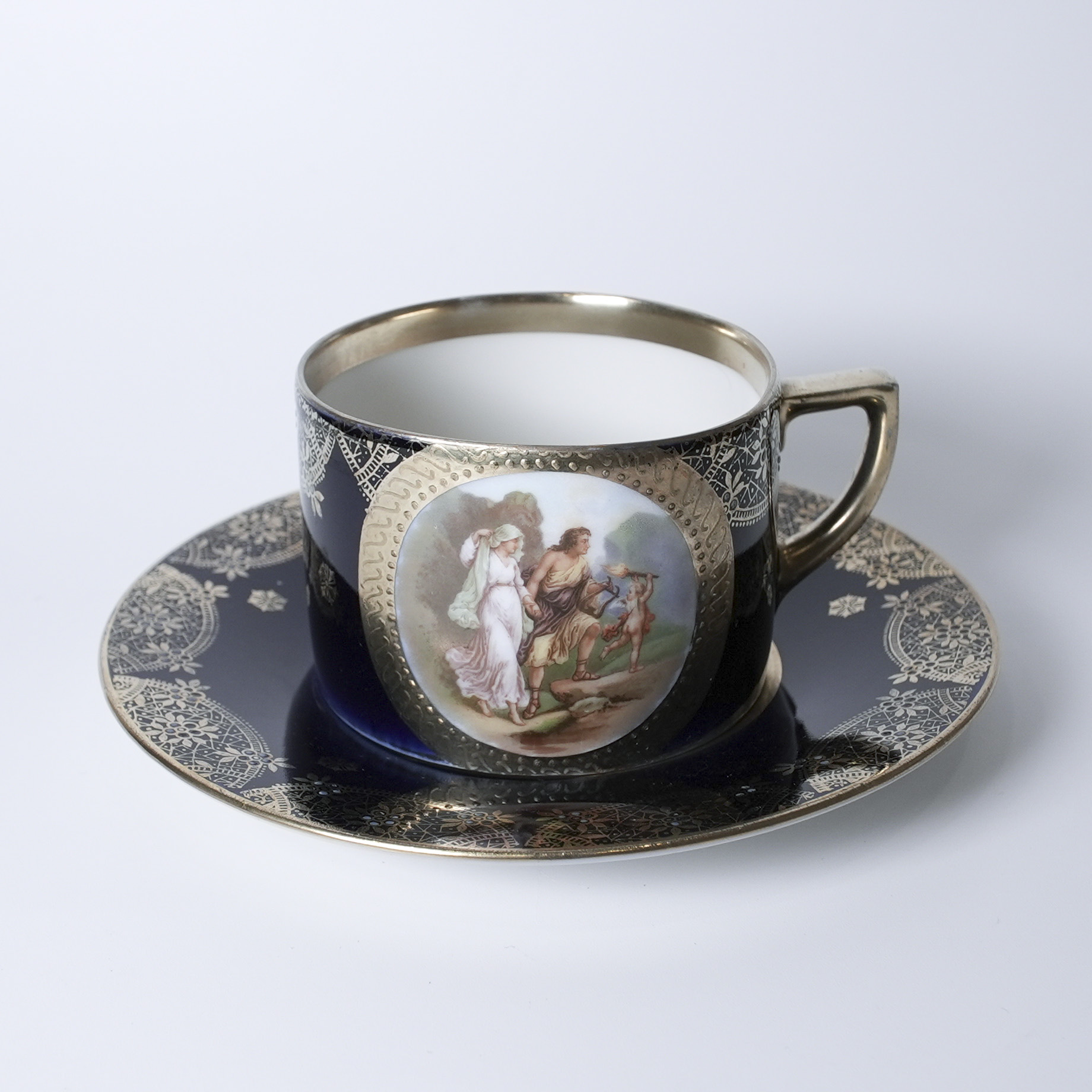 オーストリア 1890年代 デミタスカップ&ソーサー UR-102