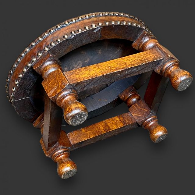 イギリス 1920年代 オーク   稀少品 フットスツール 1005998864