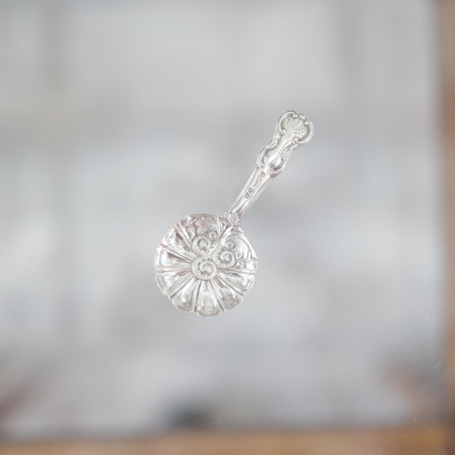 純銀製 1840年 バーミンガム製 ティ―キャディスプーン イギリス アンティーク