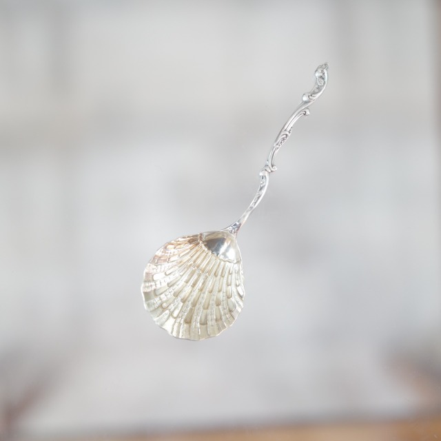 純銀製 フランス製 シュガースプーン 1900年初頭 アンティーク