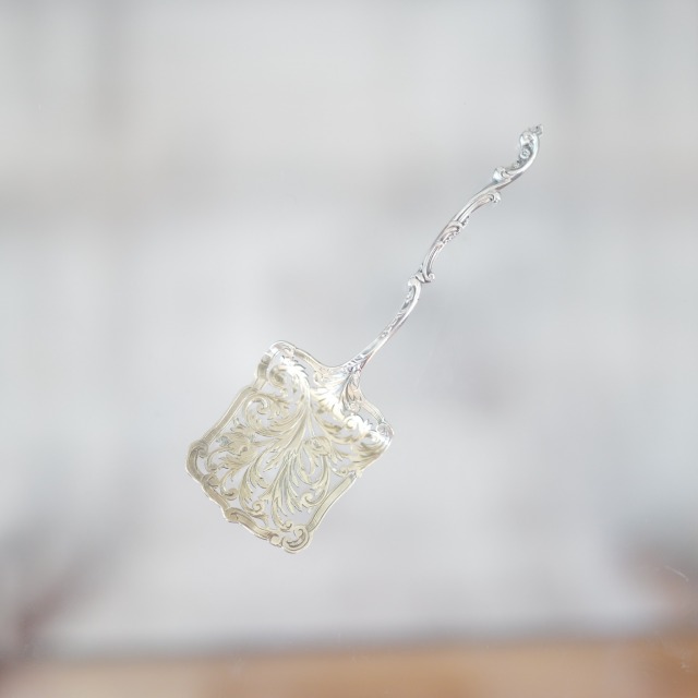 純銀製 フランス製 ガトーサーバー 1900年初頭 アンティーク