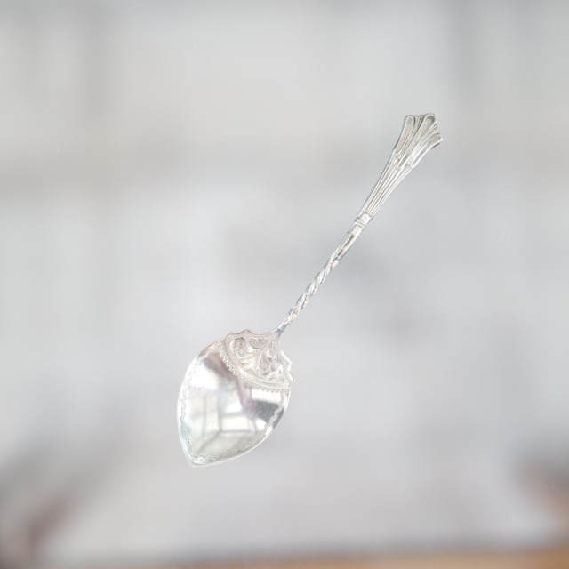 純銀製 1897年 バーミンガム製 ジャムスプーン イギリス アンティーク