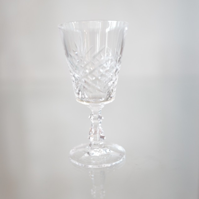 イギリス クリスタルガラス ワイングラス 1900年代 アンティーク