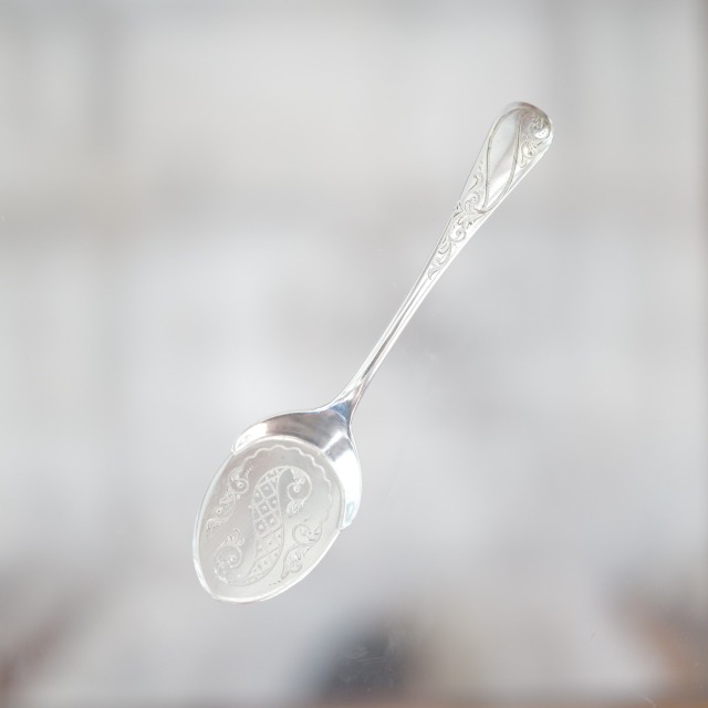 純銀製 1904年 バーミンガム製 ジャムスプーン イギリス アンティーク