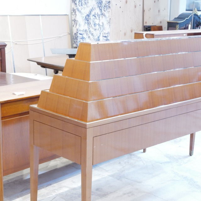 英国アンティーク コレクションキャビネット W200cm マホガニー材