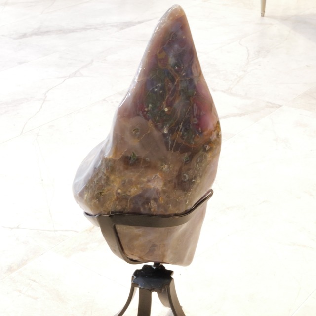 高品質 アメジストドーム スタンド付 紫水晶 原石 クラスター ジオード