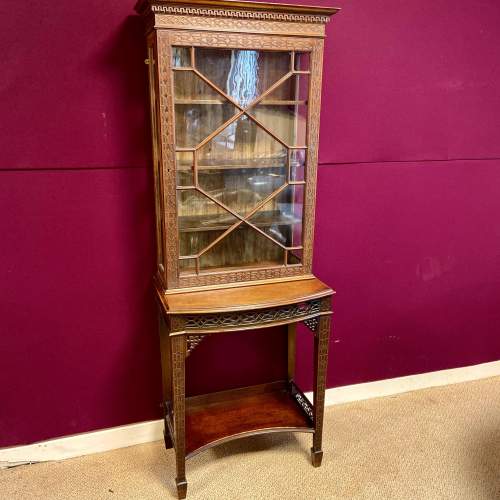 イギリス 1900年代 マホガニー ガラスキャビネット