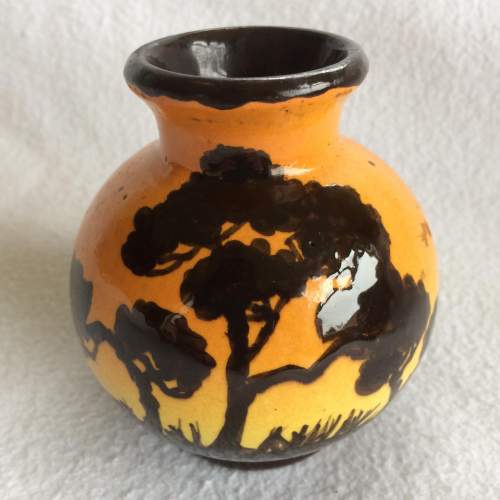 アンティークロイヤルドルトンアール・ヌーヴォー花瓶フラワーベース