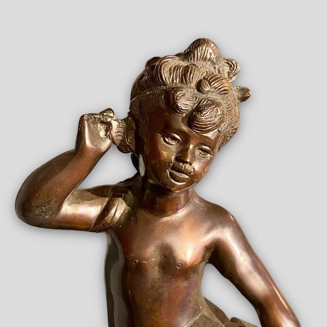 ドイツ19世紀 「Geo.Wagner」フランスアール・デコ　ダンサーブロンズ像 ドイツ19世紀 「Geo.Wagner」フランスアール・デコ ダンサー