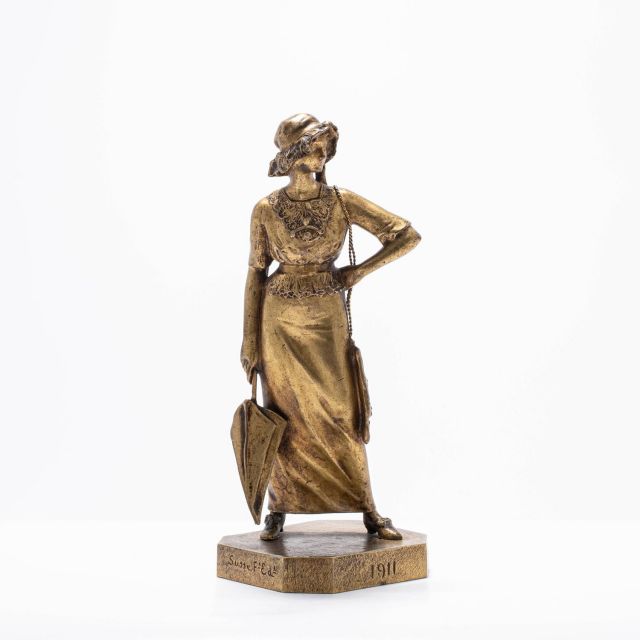 ブロンズ？ ブロンズ像？ 女性 アンティーク （フランス 1910
