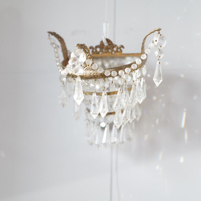 イギリス製 クリスタルガラス シャンデリア