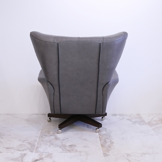 イギリス NEW ハードウッド/レザー G-PLAN vintage62 SWIVEL CHAIR EC-01686