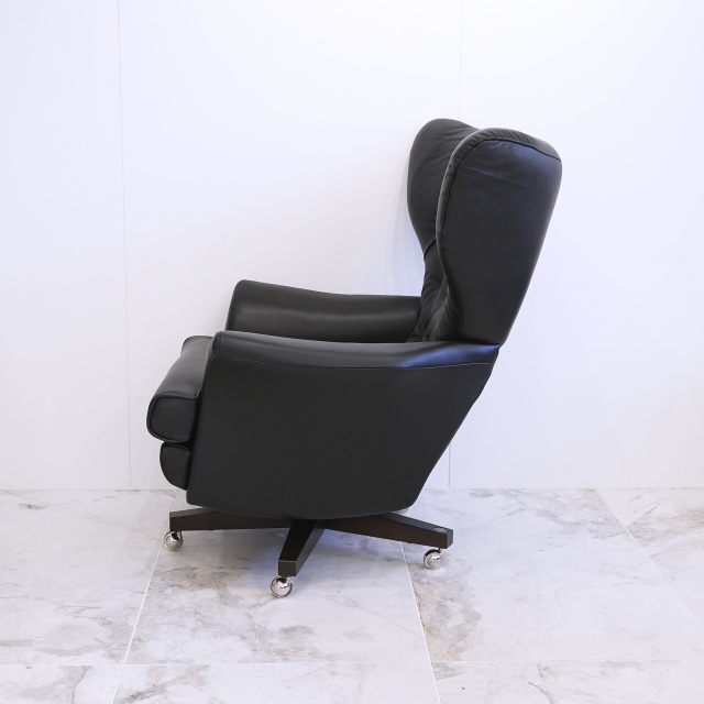 イギリス NEW ハードウッド/レザー G-PLAN vintage62 SWIVEL CHAIR EC-01688