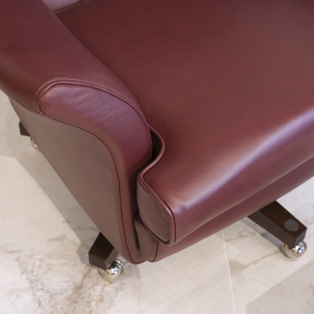 イギリス NEW ハードウッド/レザー G-PLAN vintage62 SWIVEL CHAIR EC-01703