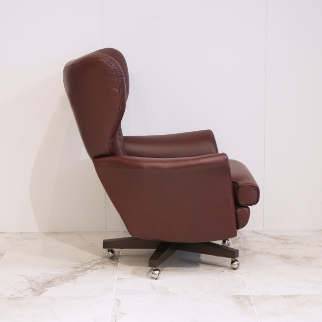 イギリス NEW ハードウッド/レザー G-PLAN vintage62 SWIVEL CHAIR EC-01703