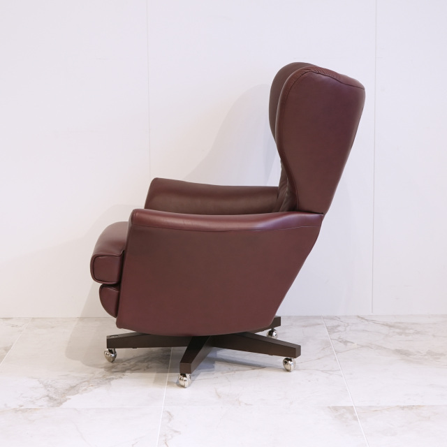 イギリス NEW ハードウッド/レザー G-PLAN vintage62 SWIVEL CHAIR EC-01703