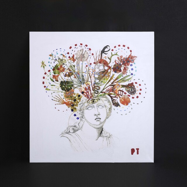 イタリア 2023年 キャンバス Paola Tassetti - 「FANEROGAMNICA TASSONOMICA」 EC-07596