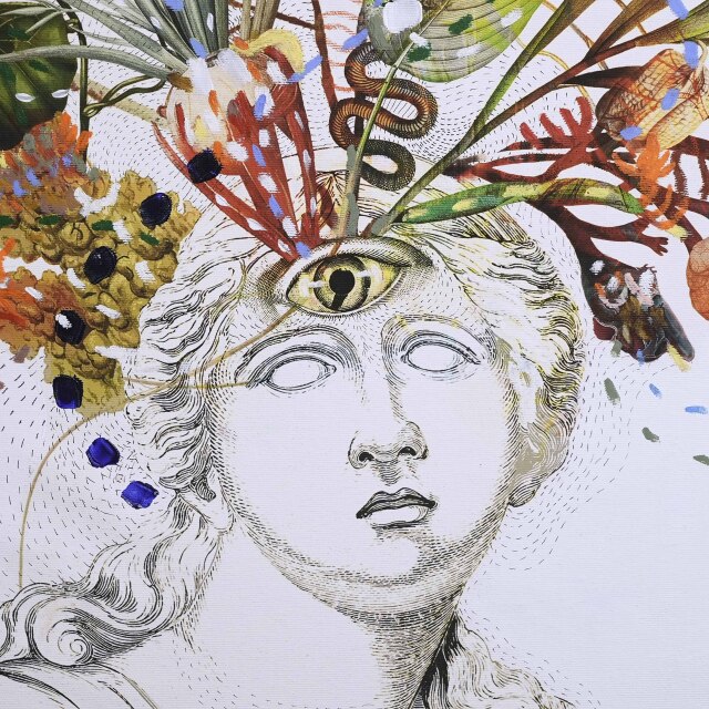 イタリア 2023年 キャンバス Paola Tassetti - 「FANEROGAMNICA TASSONOMICA」 EC-07596