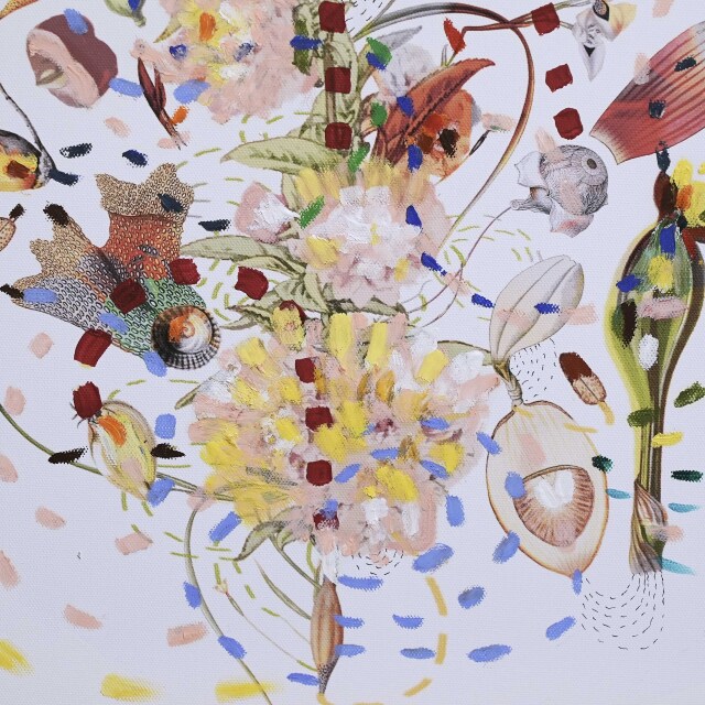 イタリア 2023年 キャンバス Paola Tassetti - 「CILIEGIO」 EC-07604