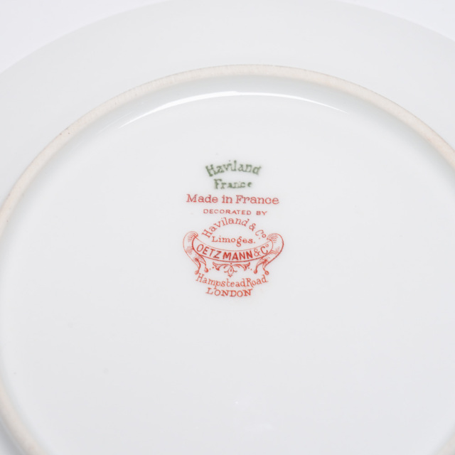フランス 磁器 Haviland アビランド ケーキプレート EC-07823